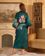 Luxury Floral Satin Silk Kimono Robe