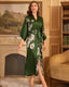 Luxury Floral Satin Silk Kimono Robe