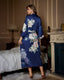 Luxury Floral Satin Silk Kimono Robe