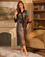Luxury Floral Satin Silk Kimono Robe