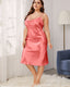 Plus Size Ice Silk Slip Dress
