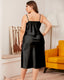 Plus Size Ice Silk Slip Dress