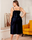 Plus Size Ice Silk Slip Dress