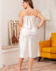 Plus Size Ice Silk Slip Dress