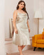 Plus Size Ice Silk Slip Dress