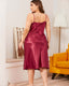 Plus Size Ice Silk Slip Dress