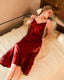 Romantic Satin Lace Robe Set