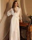 Romantic Satin Lace Robe Set