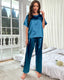 Summer Satin Short Sleeve Pajama Set
