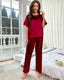 Summer Satin Short Sleeve Pajama Set
