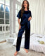 Summer Satin Short Sleeve Pajama Set