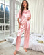 Summer Satin Short Sleeve Pajama Set