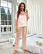 Summer Satin Short Sleeve Pajama Set