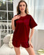 Ice Silk Short Sleeve Pajama Set