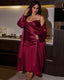 Plus Size Ice Silk Nightdress Set