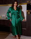 Plus Size Ice Silk Nightdress Set