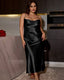 Plus Size Ice Silk Nightdress Set