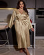 Plus Size Ice Silk Nightdress Set