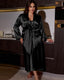Plus Size Ice Silk Nightdress Set