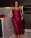 Plus Size Ice Silk Nightdress Set