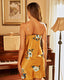 Ice Silk Floral Nightdress Robe Set
