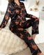 Animal Print Long Sleeve Pajama Set