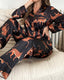 Animal Print Long Sleeve Pajama Set