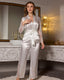 Lace Sleeve Wrap Pajama Set