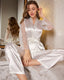 Lace Sleeve Wrap Pajama Set