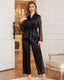 Lace Sleeve Wrap Pajama Set