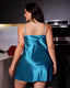 Plus Size Satin Cowl Neck Mini Nightdress