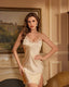 Side Slit Satin Nightgown