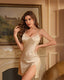 Side Slit Satin Nightgown