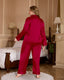 Plus Size Satin Button Down Pajama Set
