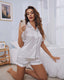 Satin Short Sleeve Pajama Set