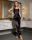 Sheer Lace Rose Lounge Set