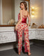 Sheer Lace Rose Lounge Set