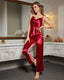 Sheer Lace Rose Lounge Set