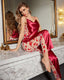Sheer Lace Rose Lounge Set