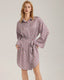 Vintage Print Shirt Dress Sleepwear